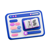 Ikon konten pembelajaran digital